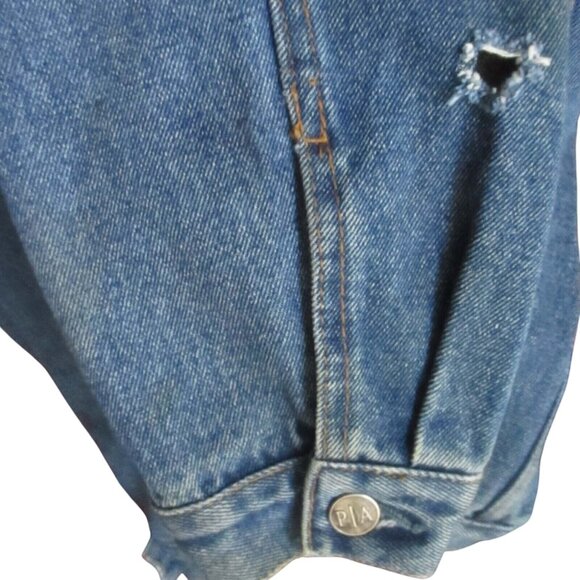 Mens Denim Trucker Jacket Small ACHA Championships Hockey Toyota Of Killen - Picture 6 of 7